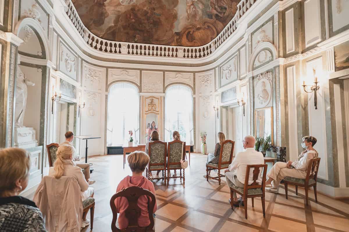 Standesamtliche Trauung Bolongaropalast Frankfurt Höchst - Hochzeitsfotograf Frankfurt